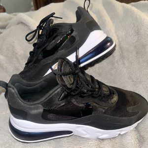 Nike Air Max 270 React Black White Iridescent Women’s